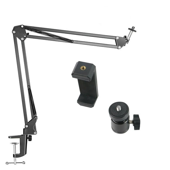 Fankiway Overhead Tripod for Camera Webcam Ring Light Flexible Overhead Arm