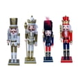 thumbnail image 1 of 4 figuras de cascanueces de 30 cm, muñeco navideño, adorno decorativo para fiestas. Estilo G, 1 of 8
