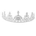 thumbnail image 3 of Moda Boda Novia Cristal Tiara Boda Corona Velo Accesorio para el cabello Plata Zulema Venda de la boda, 3 of 8