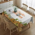 thumbnail image 2 of Thanksgiving Day Table Cloth Wrinkle Resistant Washable Tablecolths Table Covers Rustic Autumn Farm Pumpkins Harvest Table Cloths for Thanksgiving Party Decorations Favors Rectangle,60x84inch, 2 of 5