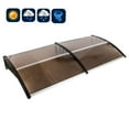 thumbnail image 2 of Zimtown 35.4"x77" Window Awning Door Sun Shade Canopy Hollow Sheet UV Rain Snow Protection, 2 of 7