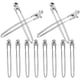 thumbnail image 5 of ColoMX 12 Uds. Pinzas profesionales prácticas para seccionar el cabello accesorios de corte de pelo para salón, 5 of 7