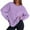 03# Light Purple, variant on Qwertyu Crew Neck Sweatshirts Women Long Sleeves Casual Shirts Color Round Neck Sweatshirt Crewneck Pullover Tunic Tops Fall Winter Clothes Light Purple S