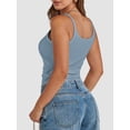 thumbnail image 6 of Women's Tank Tops Scoop Neck Slim Fitted Spaghetti Strap Summer Tops Sleeveless Casual Tank Tops Basic Fashion Trendy Shirts, 6 of 6