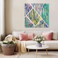thumbnail image 5 of Contemporary Geometric Wall Art Painting on Canvas, Modern Marble Abstract Art Canvas Art Home Prints Wall Art Framed Modern Artwork for Living Room Bedroom Wall Decor 16x16in, 5 of 9