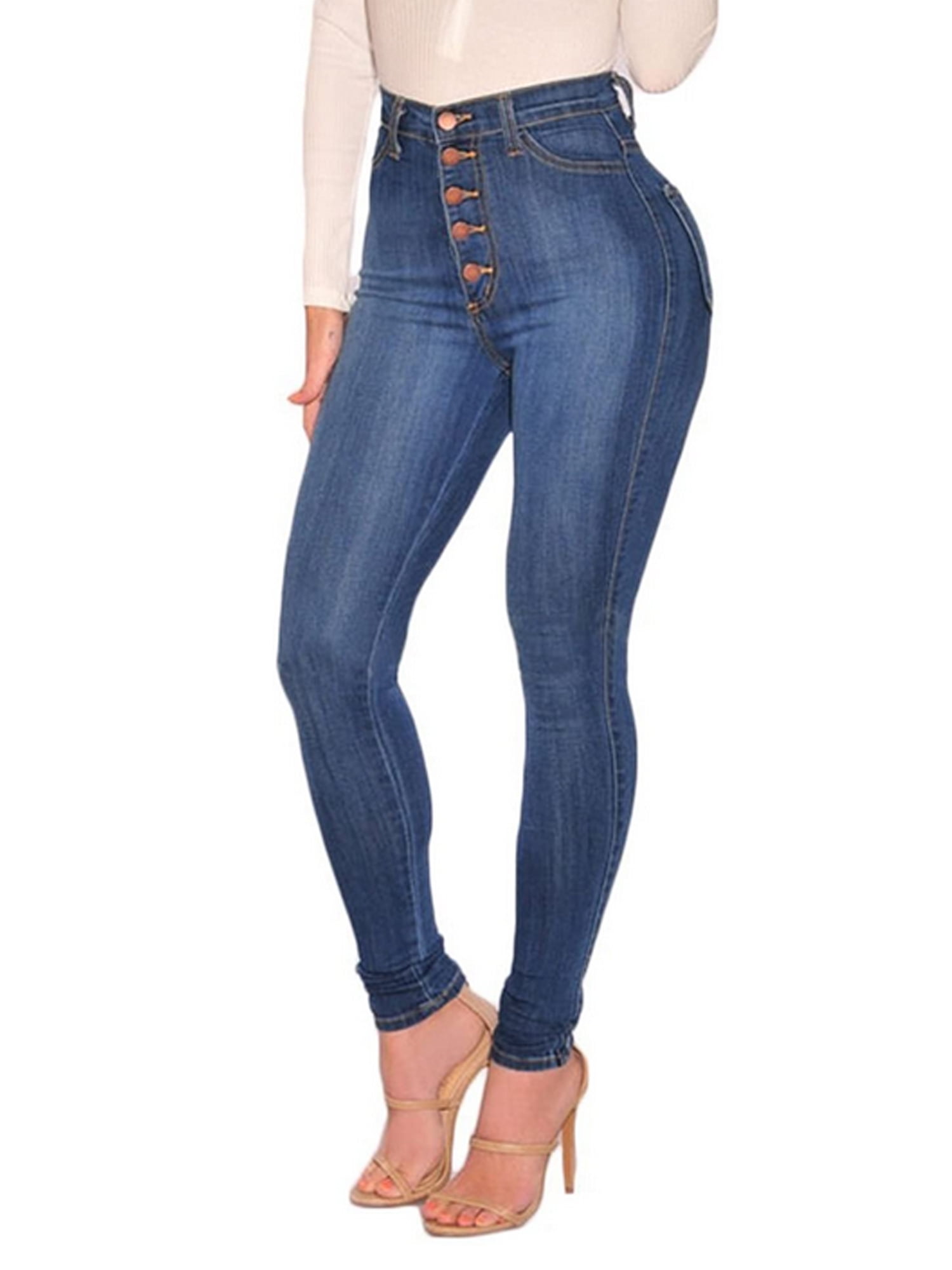 dark blue skinny jeans ladies