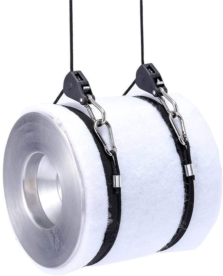 Lot De 4 Suspensions à Cliquet Réglables - Corde 2 M, Capacité 35 Kg Par Crochet, Pour Lampes, Plantes, Ventilateurs - 5