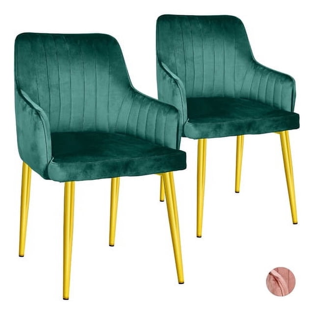 Set 2 Sillas Sillones Comedor Modernos Terciopelo Elegantes