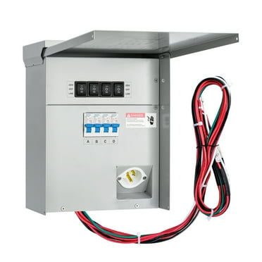 briidea Home Integration Generator Transfer Switch Kit, 15 Amp 120V 4-Circuit Indoor/Outdoor Generator Transfer Switches with IP 67 Waterproof, Prewired, All Ready for a Next Power Outage