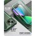 thumbnail image 6 of i-Blason Ares Case for iPhone 13 Case 6.1 inch (2021), Dual Layer Rugged Clear Bumper Case with Built-in Screen Protector (Green), 6 of 8