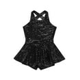 thumbnail image 4 of iEFiEL Kids Girls Sequined Waist Bowknot Ballet Dance Leotard Dress Jazz Tap Dancewear, 4 of 7