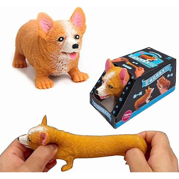 Stress Relief Toy for Adults Kids, Sensory Stress and Anxiety Relief Squeeze Deformation Toys for Children Boys and Girls(Yellow)
