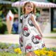thumbnail image 5 of Fotbe Cute Poodle Dog Vestido de Dormir para Niñas de 3 a 10 Años, Mangas Cortas, Estilo Princesa, Pijama Camisón con Mangas Voladas-Small, 5 of 6
