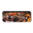 thumbnail image 1 of Safari Computer Mouse Pad, Power Tiger Hunter Forest King Beast Stripes Furry Large Animal Print, Rectangle Non-Slip Rubber Mousepad Large, 31" x 12" Gaming Size, Orange White and Black, by Ambesonne, 1 of 2