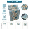 thumbnail image 6 of Beach Coastal Blue Table Runner - 36 Inch Long Nautical Shell Starfish Coral Summer Cotton and Linen Blended Dress Scarves Farmhouse Table Runner for Kitchen Dining, Coffee Table, 13" x 36", 6 of 8