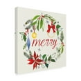 thumbnail image 2 of Harriet Sussman 'Watercolor Christmas VIII' Canvas Art, 2 of 4