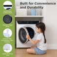 thumbnail image 3 of Hamilton Beach 13 lbs. Compact Tumble Dryer with Touchscreen Controls, 8 Drying Modes, Delay Start, Adjustable Heat Levels, Child Lock, Air-Vented Port, White, 3 of 11
