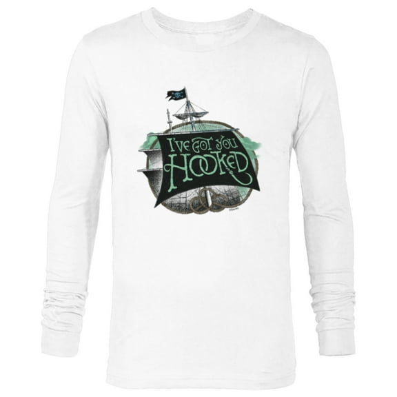 Disney Peter Pan & Wendy I’ve Got You Hooked Disney - Long Sleeve T-Shirt for Men - Customized-White