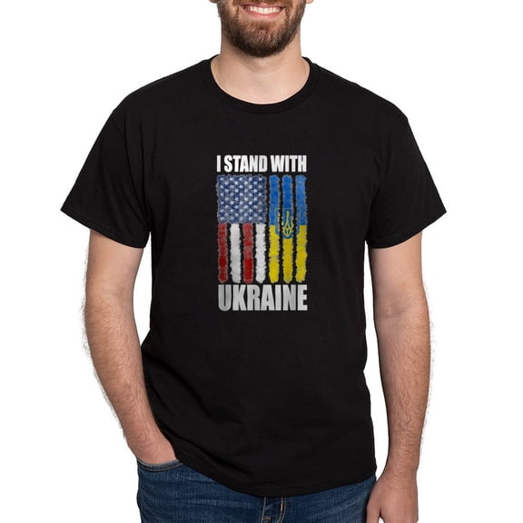 CafePress - Ukrainian Lover I Stand With Ukraine T Shirt - Men's Classic Graphic Cotton T-Shirt
