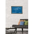 thumbnail image 2 of T-Rex - Blueprint Illustration Wall Poster, 14.725" x 22.375", Framed, 2 of 3