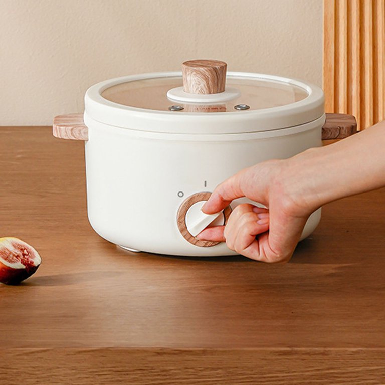 ZX Electric Hot Pot Nonstick Mini Ramen Cooker Noodles Pot