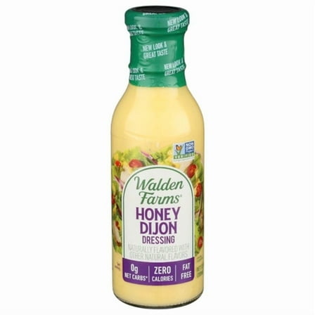 Walden Farms Honey Dijon Salad Dressing 12 oz Pack of 2