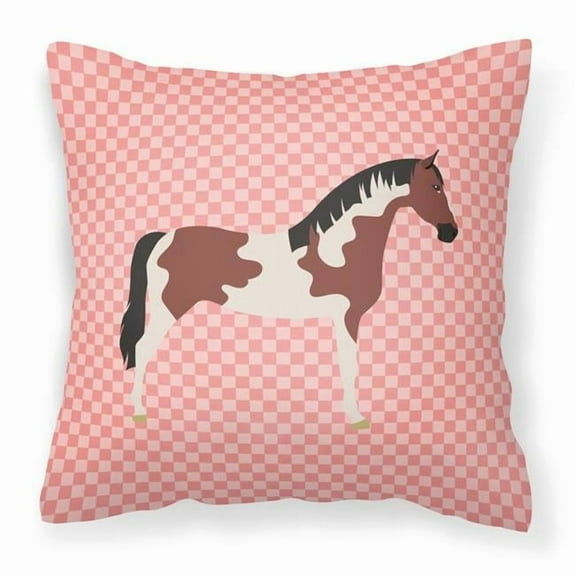 Animal Art Checkboard Design Fabric Decorative Pillow