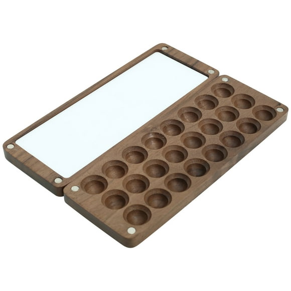 ABPWLY Portable Walnut Watercolor Palette,Wooden Pigment Box, Children's Watercolor Color Mixing Box, Pigment Wooden Box Clearance Kids Toy Canada Days Toddler Boy Toys Cool Toys