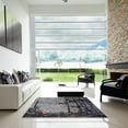 thumbnail image 7 of Ahgly Company Machine Washable Indoor Rectangle Industrial Modern Oil Black Area Rugs, 5' x 8', 7 of 7
