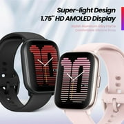 Amazfit Active Smart Watch 42mm,with AI Fitness & Sleep Coach, GPS, Bluetooth Calling & Music, 14 Day Battery, Fitness Tracker with 120+ Sports Modes, for Android & iPhone, Black