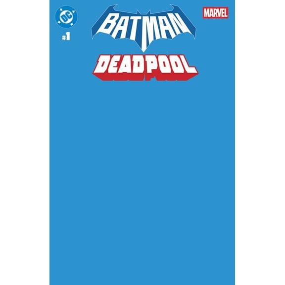 Dc Marvel Batman Deadpool #1 (one Shot) Cvr U Blue Blank Card Stock Var DC Comics Comic Book