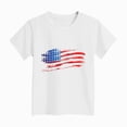 thumbnail image 4 of TOWED22 Girls Red White Blue Shirts 4th of July T-Shirts Summer Tee Tops for Toddler Kids 1-14 Years USA Theme(White,13-14 Y), 4 of 4
