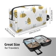 thumbnail image 4 of Goofa Bee Printed Toiletry Bag with Handle,Large Capacity Travel Makeup Cosmetic Bag for Women, Carry on Airport Airline Compliant Bag, 4 of 9