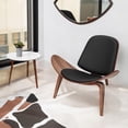 thumbnail image 4 of Silla Shell Concha color negro - Diseño Moderno y Ergonómico, 4 of 9