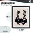 thumbnail image 3 of Cat Walk Spotted Shoes Black Framed Print Under Glass, design by Annabelle Hall, 3 of 10