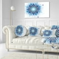 thumbnail image 3 of Designart 12" x 20" Blue Polyester Throw Pillow, 3 of 5