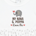 thumbnail image 4 of Inktastic Nana and Poppa Love Me Grandchild Elephant Girls Baby Dress, 4 of 5