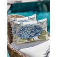 thumbnail image 4 of Waterproof Outdoor Throw Pillows with Inserts 12"x20" Set of 2, Blue Hydrangea Soft Decorative Pillowcases for Couch Bedroom, Spring Vintage Botanical Butterfly Pillow Covers for Sofa Living Room, 4 of 8