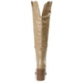 thumbnail image 4 of Journee Womens Therese Extra Wide Calf Stacked Heel Knee High Boots, 4 of 10