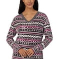thumbnail image 4 of Nautica Womens 2 Piece Stretch Fleece Pajama Set (Fairisle, Large), 4 of 4