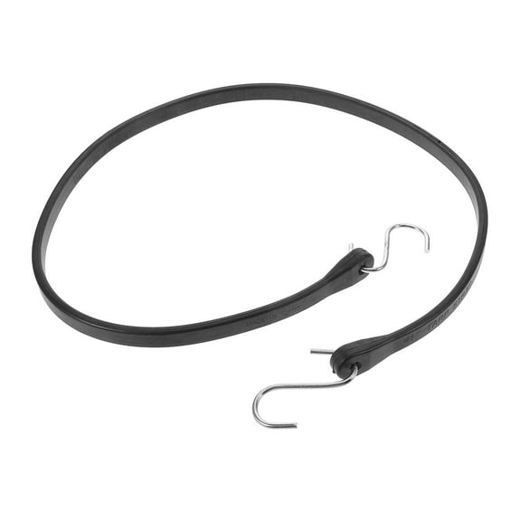 Black Bungee Cord with Hooks for Securing Items in Trucks Trailers and RVs Elastic MetalRubber 50