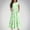 Green 1, variant on Kids Girls Summer Beach Maxi Dress Flower Printed Ruffle Short Sleeve Flowy Tiered Long Dress Casual Loose Swing Dress with Pockets 6-12 Years