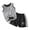 Grey, variant on Big Boys Quick Drying Sports Tracksuit Kids Tank Top Shorts Set, Sizes 9-10Y
