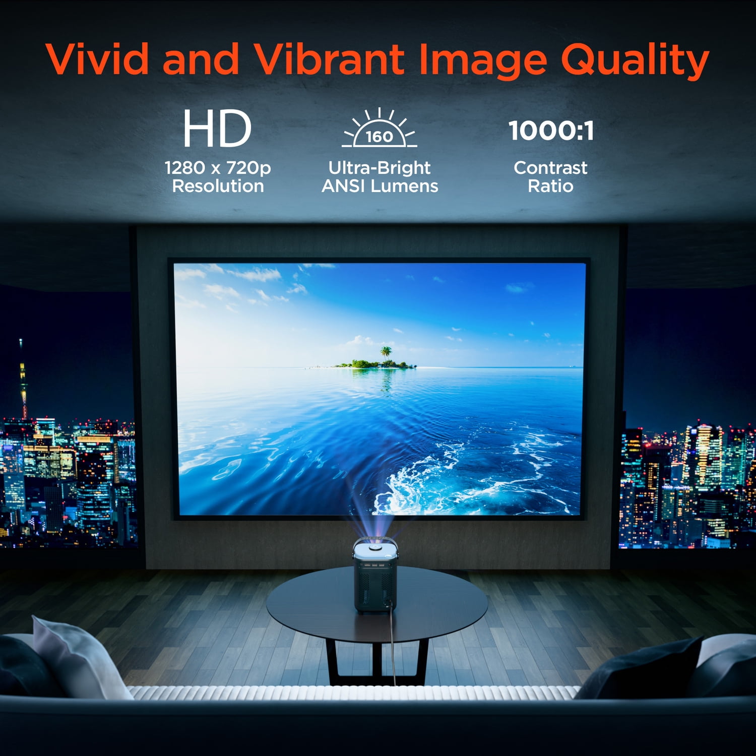 HyperGear CinéMini 720p HD Portable Mini Projector, 16072