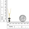 thumbnail image 3 of Gem Stone King 18K Yellow Gold Plated Silver Green Mystic Topaz Pendant Necklace for Women (3.22 Cttw, Gemstone, Oval 8x6MM, with 18 inch Chain), 3 of 3