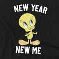 thumbnail image 2 of Looney Tunes T-Shirt Happy New Year New Me Tweety Unisex Graphic Tee For Men & Women, 2 of 7