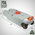 thumbnail image 4 of Hike Crew HCCHH568, 19.8 Gallon Polyethylene Portable RV Sewer Holding Tank for Black Water, 4 of 7