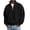 Black, variant on Sweatshirt for Men Fall/Winter Quarter Zip Collar Casual Shirt Athletic Shirts Textured Knit Cool Tops