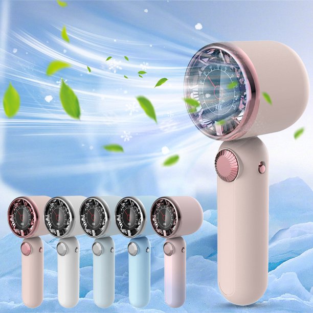 Xihbxyly Ventilador Usb Portátil, Viento Ajustable a 100 Velocidades, Pantalla Led, Soporte Desmontable, Batería de 15 H, Carga Rápida, Refrigeración de Amplio Ángulo, Uso Personal, Relajación de Ver