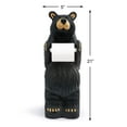 thumbnail image 2 of Little Johnny Bear Midnight Black 21 x 5 Resin Stone Toiler Paper Holder, 2 of 5
